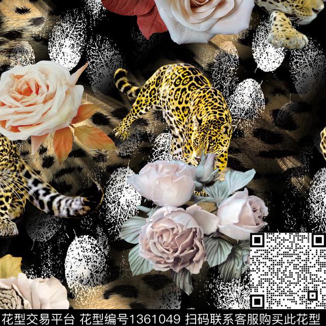 动物秋冬华亿平台数码印花华亿平台下载（图片编号: 1361049） - 瓦栏（Walan）