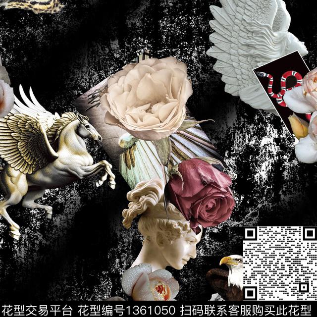 动物秋冬华亿平台数码印花华亿平台下载（图片编号: 1361050） - 瓦栏（Walan）