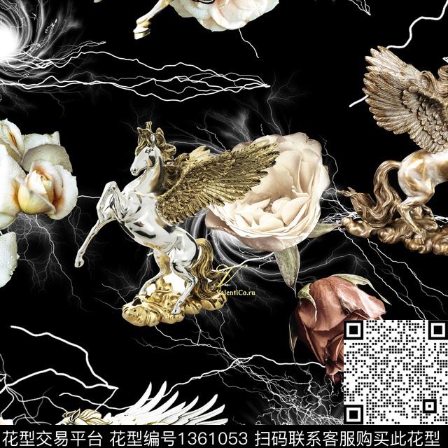 动物秋冬华亿平台数码印花华亿平台下载（图片编号: 1361053） - 瓦栏（Walan）