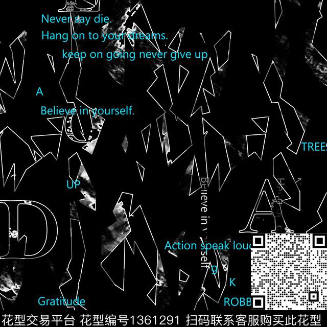 纸印花抽象男装大牌风传统印花华亿平台下载（图片编号: 1361291） - 瓦栏（Walan）