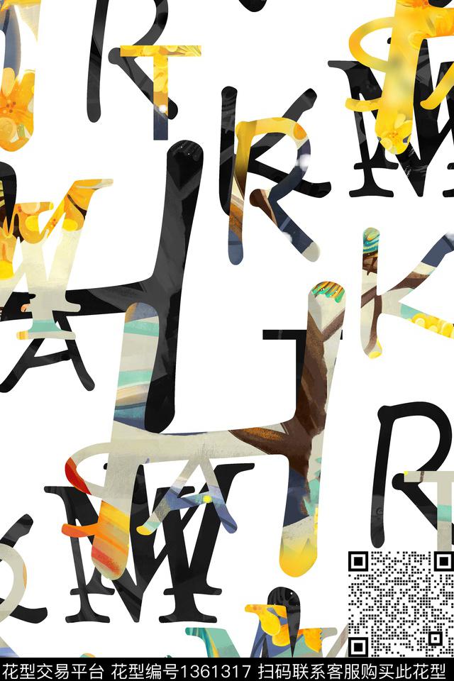 几何趋势华亿平台抽象男装数码印花华亿平台下载（图片编号: 1361317） - 瓦栏（Walan）