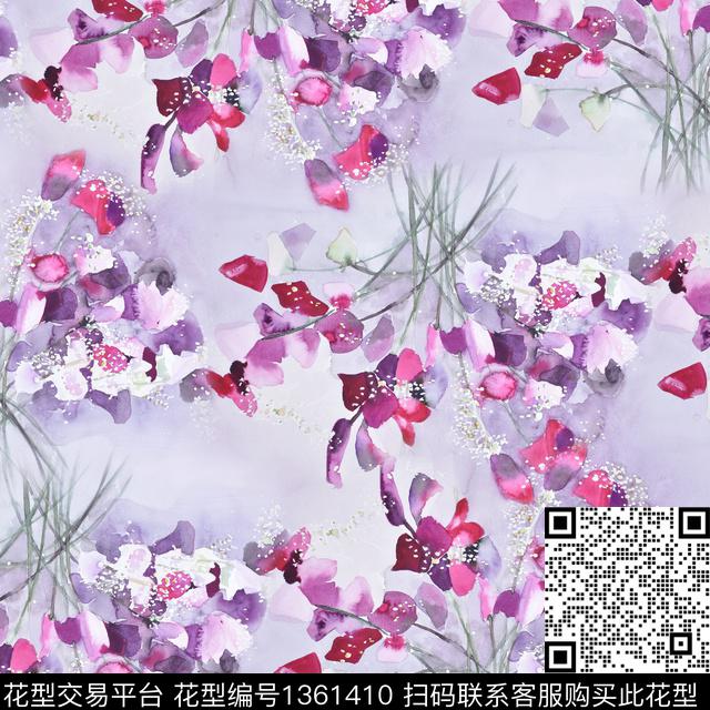 小碎花圆形帝王花数码印花华亿平台下载（图片编号: 1361410） - 瓦栏（Walan）