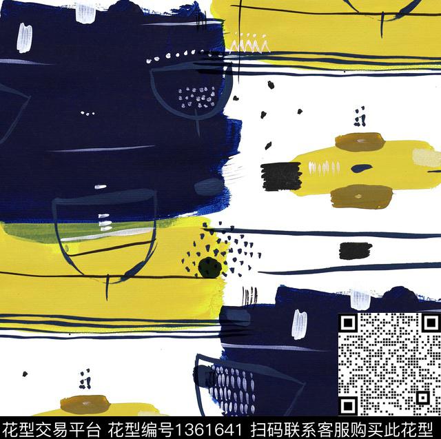 字母大牌风男装满版花数码印花华亿平台下载（图片编号: 1361641） - 瓦栏（Walan）