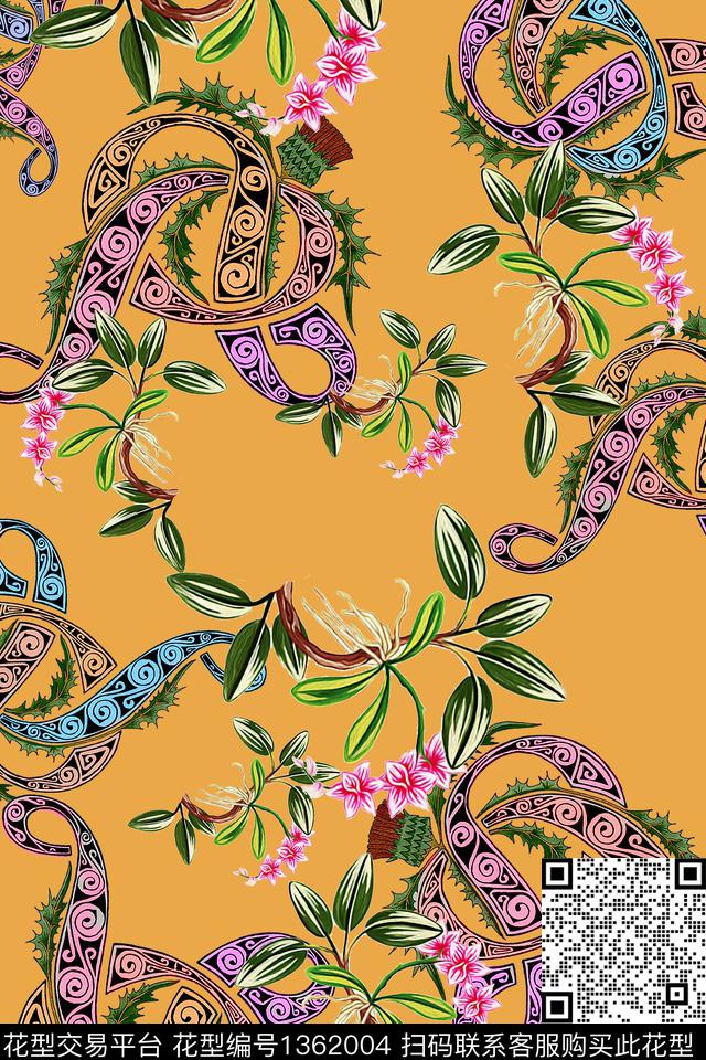 佩斯利花卉小碎花数码印花华亿平台下载（图片编号: 1362004） - 瓦栏（Walan）