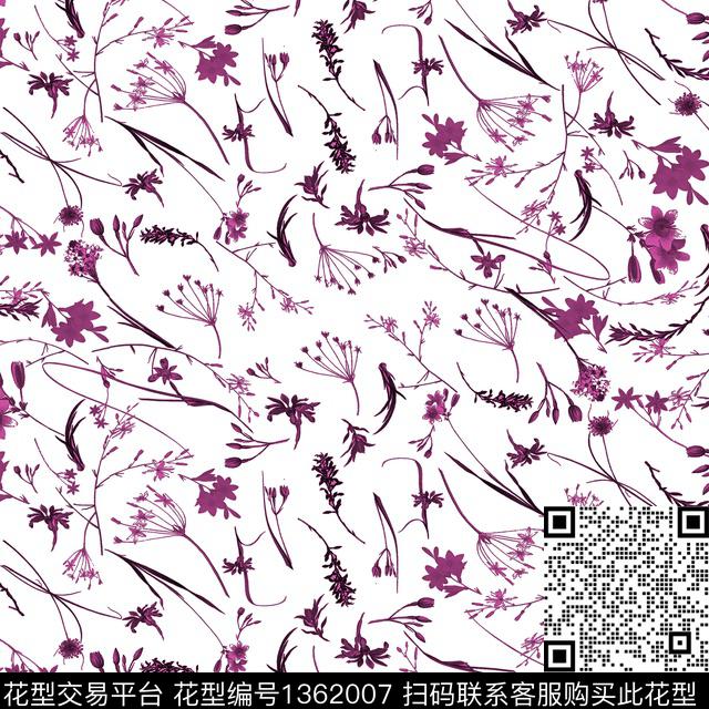 大牌风小清新小碎花数码印花华亿平台下载（图片编号: 1362007） - 瓦栏（Walan）