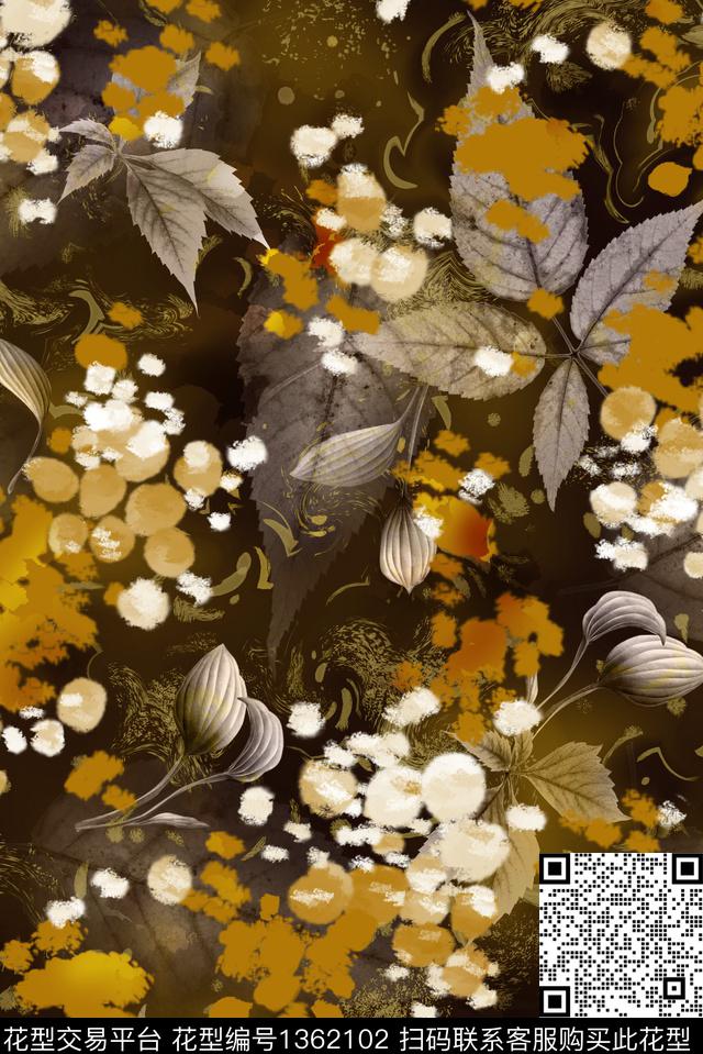 大牌风小碎花数码印花华亿平台下载（图片编号: 1362102） - 瓦栏（Walan）