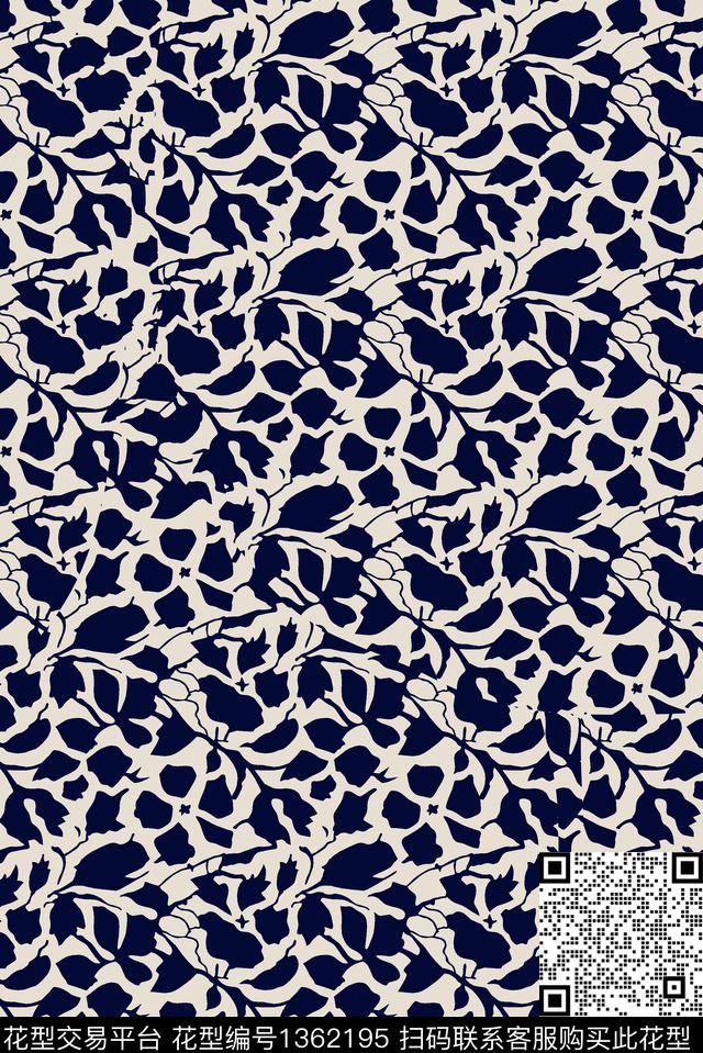 文艺复古花卉数码印花华亿平台下载（图片编号: 1362195） - 瓦栏（Walan）