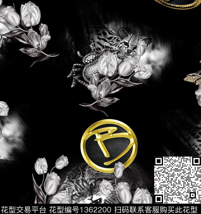 动物秋冬华亿平台数码印花华亿平台下载（图片编号: 1362200） - 瓦栏（Walan）