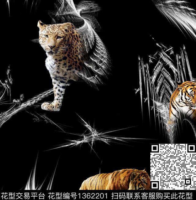 动物秋冬华亿平台数码印花华亿平台下载（图片编号: 1362201） - 瓦栏（Walan）