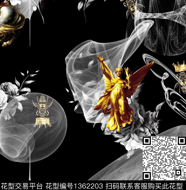 动物秋冬华亿平台数码印花华亿平台下载（图片编号: 1362203） - 瓦栏（Walan）