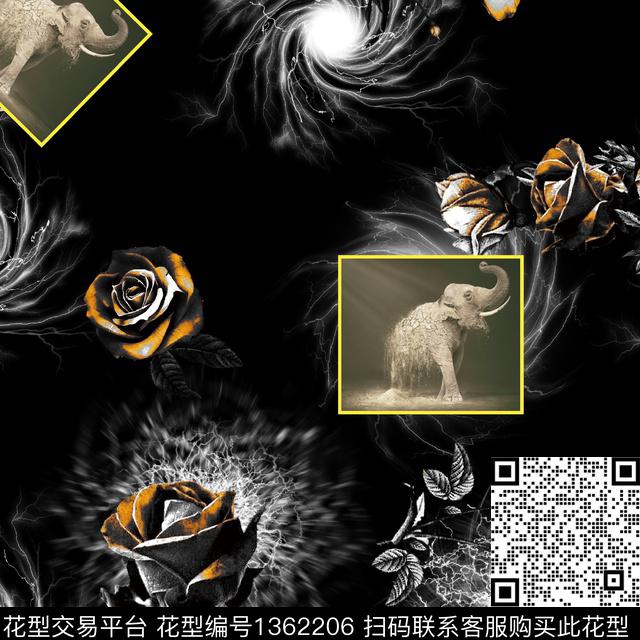 动物秋冬华亿平台数码印花华亿平台下载（图片编号: 1362206） - 瓦栏（Walan）