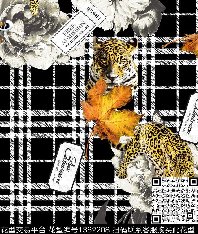 动物秋冬华亿平台数码印花华亿平台下载（图片编号: 1362208） - 瓦栏（Walan）