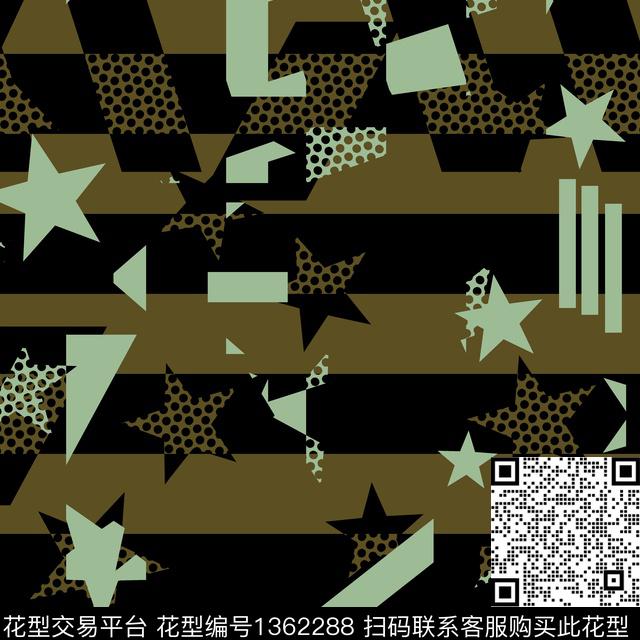 几何纸印花抽象男装传统印花华亿平台下载（图片编号: 1362288） - 瓦栏（Walan）