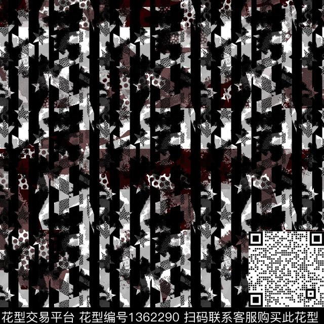 几何纸印花抽象男装传统印花华亿平台下载（图片编号: 1362290） - 瓦栏（Walan）