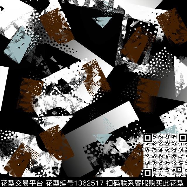 几何纸印花抽象男装传统印花华亿平台下载（图片编号: 1362517） - 瓦栏（Walan）