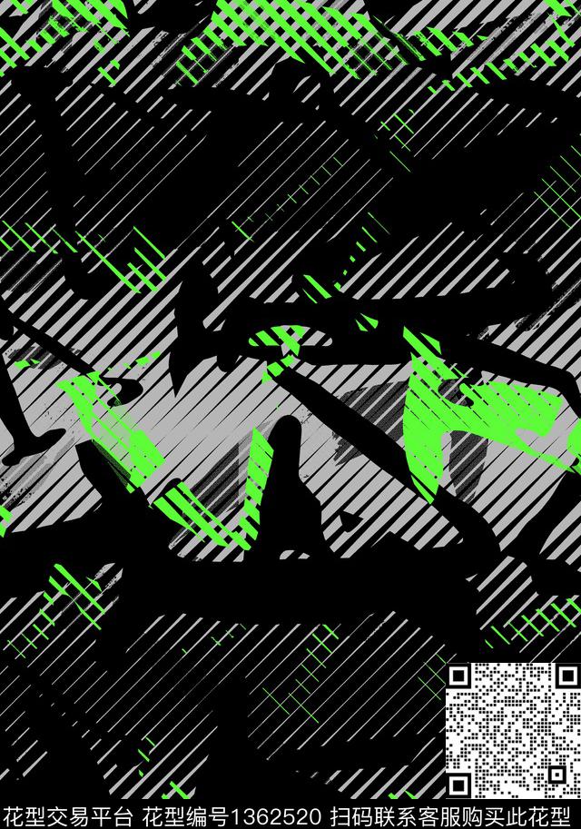 几何纸印花抽象男装传统印花华亿平台下载（图片编号: 1362520） - 瓦栏（Walan）