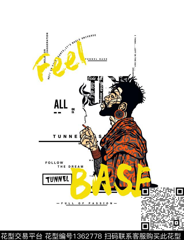 男装大牌风潮牌数码印花华亿平台下载（图片编号: 1362778） - 瓦栏（Walan）