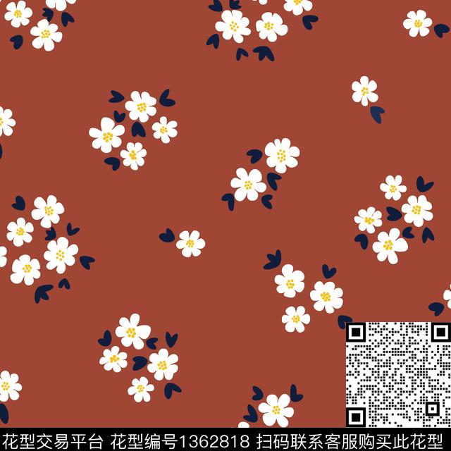 女装满版散花小清新传统印花华亿平台下载（图片编号: 1362818） - 瓦栏（Walan）