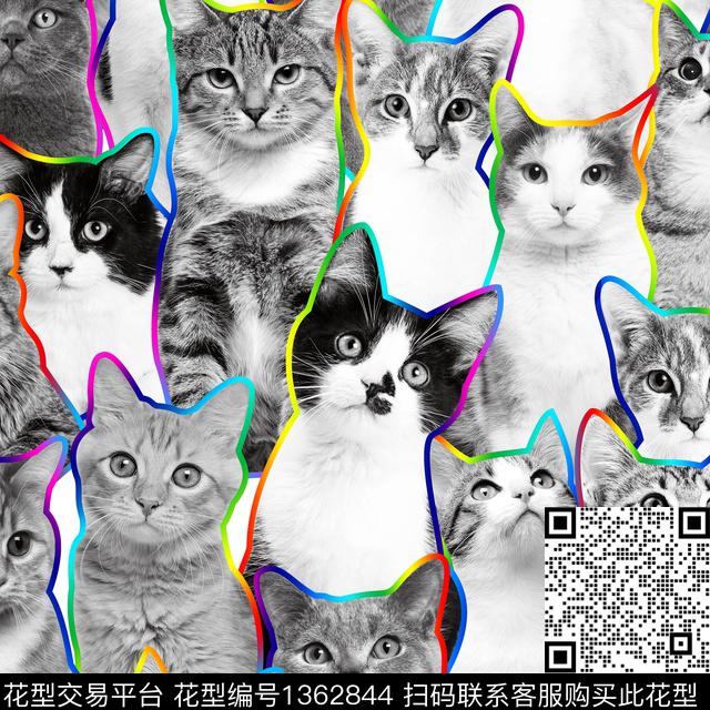 数码华亿平台动物可爱数码印花华亿平台下载（图片编号: 1362844） - 瓦栏（Walan）