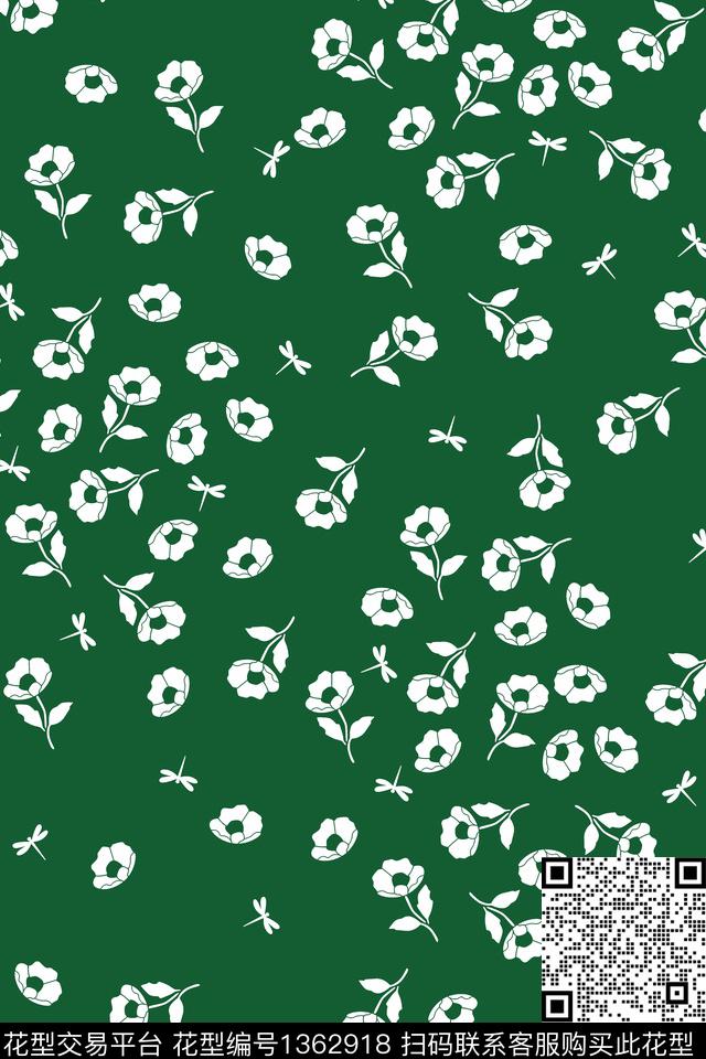 女装满版散花春夏华亿平台传统印花华亿平台下载（图片编号: 1362918） - 瓦栏（Walan）