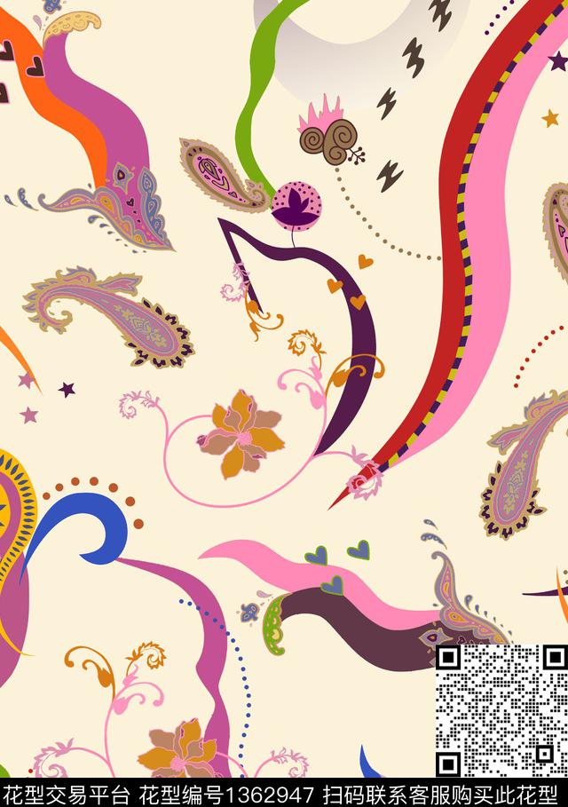 深圳动物大牌风传统印花华亿平台下载（图片编号: 1362947） - 瓦栏（Walan）