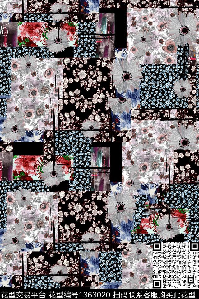 文艺民族风复古数码印花华亿平台下载（图片编号: 1363020） - 瓦栏（Walan）