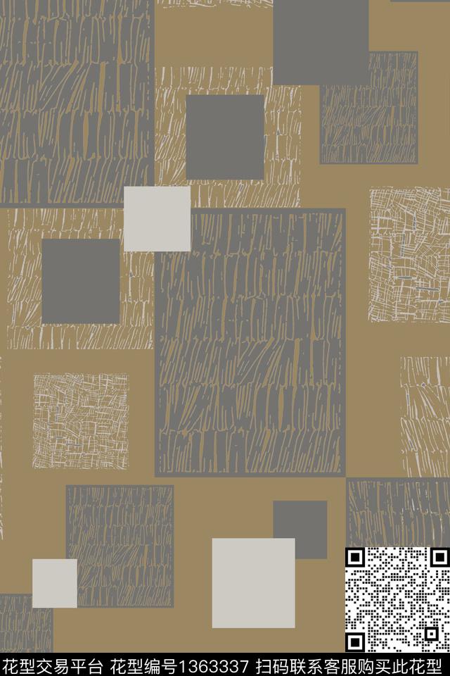 几何格子男装休闲花卉传统印花华亿平台下载（图片编号: 1363337） - 瓦栏（Walan）