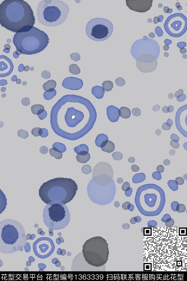 几何男装休闲花卉圆圈与波点传统印花华亿平台下载（图片编号: 1363339） - 瓦栏（Walan）