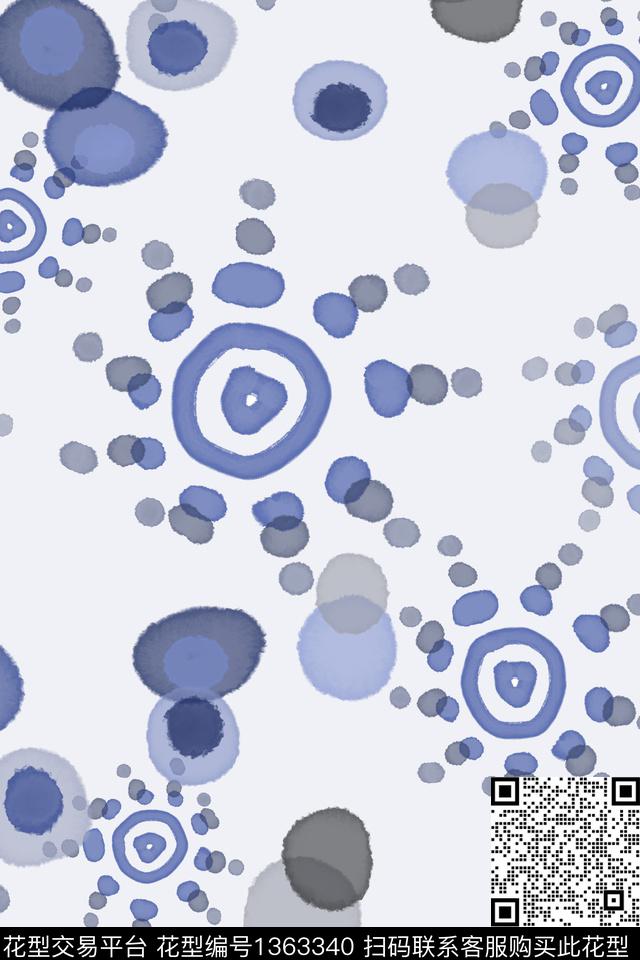 几何男装休闲花卉圆圈与波点传统印花华亿平台下载（图片编号: 1363340） - 瓦栏（Walan）