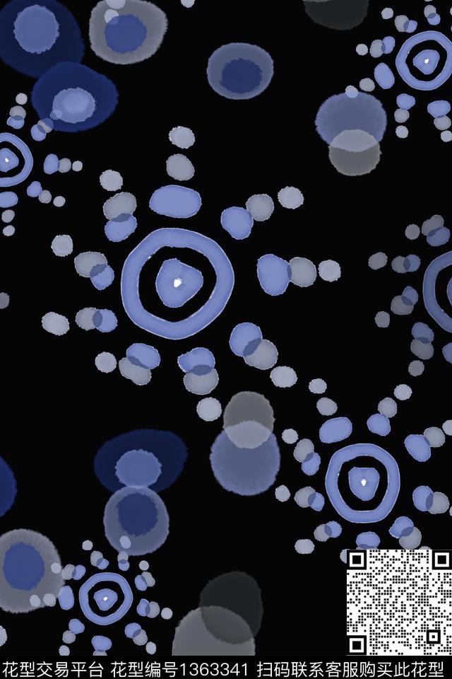 几何男装休闲花卉圆圈与波点传统印花华亿平台下载（图片编号: 1363341） - 瓦栏（Walan）