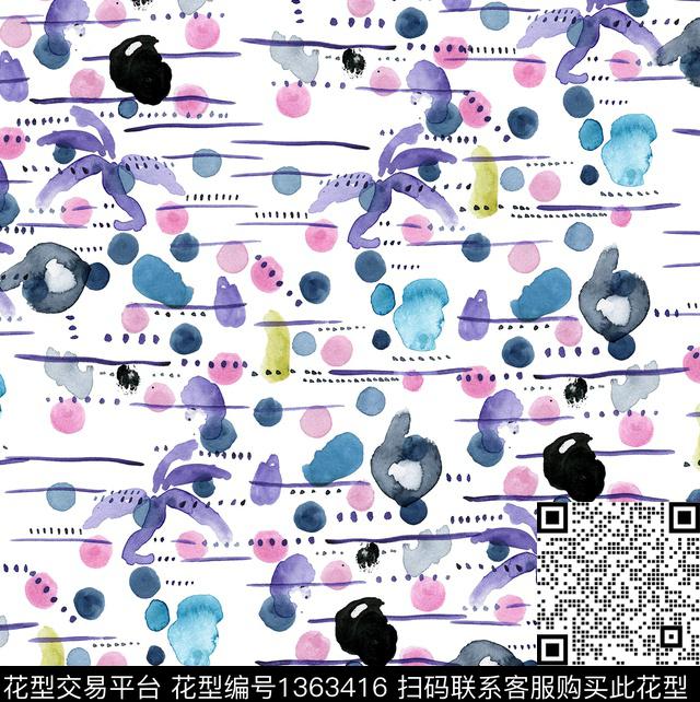 动物樱花小碎花数码印花华亿平台下载（图片编号: 1363416） - 瓦栏（Walan）