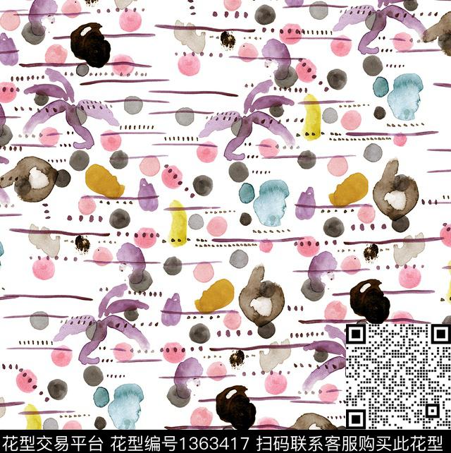 动物樱花小碎花数码印花华亿平台下载（图片编号: 1363417） - 瓦栏（Walan）