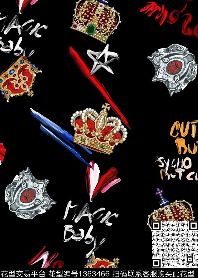 字母五角星珠宝宝石数码印花华亿平台下载（图片编号: 1363466） - 瓦栏（Walan）