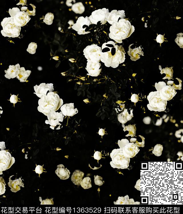 大牌风小碎花数码印花华亿平台下载（图片编号: 1363529） - 瓦栏（Walan）