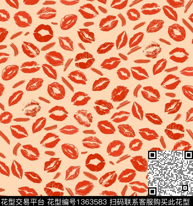 蝴蝶兰大牌风小碎花数码印花华亿平台下载（图片编号: 1363583） - 瓦栏（Walan）