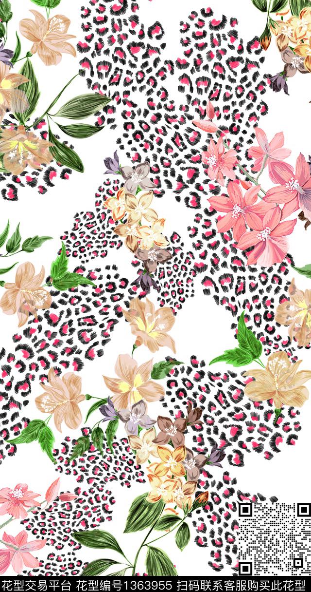 动物花卉动物纹花卉传统印花华亿平台下载（图片编号: 1363955） - 瓦栏（Walan）