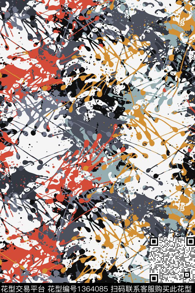 抽象男装户外家居服传统印花华亿平台下载（图片编号: 1364085） - 瓦栏（Walan）