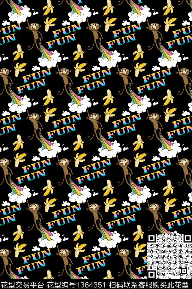 内衣大牌风休闲数码印花华亿平台下载（图片编号: 1364351） - 瓦栏（Walan）