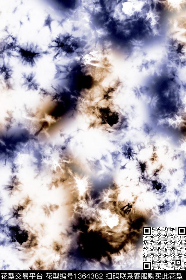 肌理抽象真丝数码印花华亿平台下载（图片编号: 1364382） - 瓦栏（Walan）