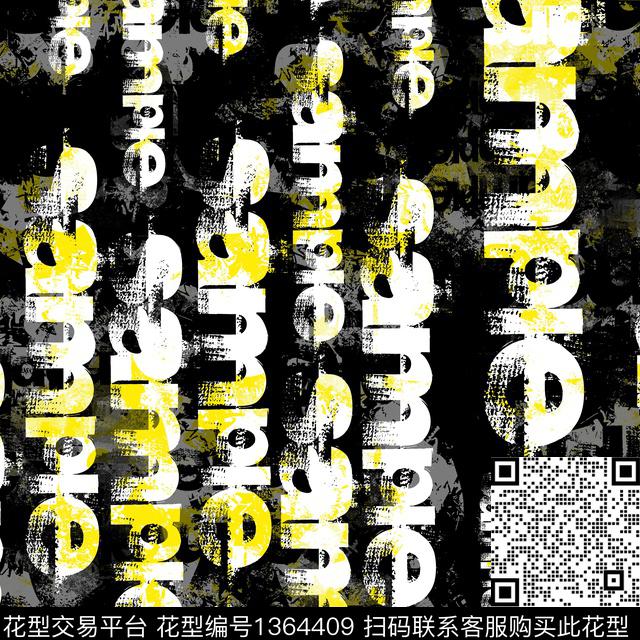 几何字母抽象男装传统印花华亿平台下载（图片编号: 1364409） - 瓦栏（Walan）