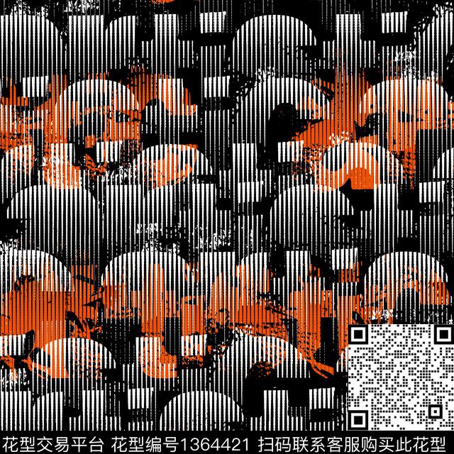 几何渐变抽象男装传统印花华亿平台下载（图片编号: 1364421） - 瓦栏（Walan）