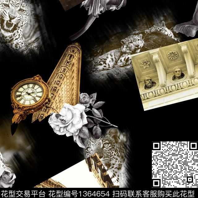 动物秋冬华亿平台数码印花华亿平台下载（图片编号: 1364654） - 瓦栏（Walan）