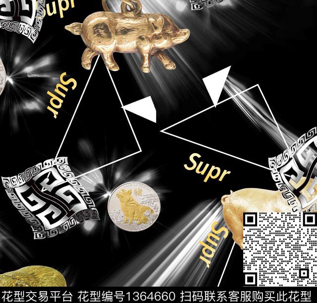 动物秋冬华亿平台数码印花华亿平台下载（图片编号: 1364660） - 瓦栏（Walan）