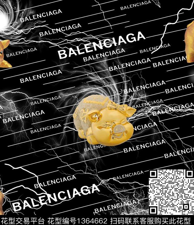 动物秋冬华亿平台数码印花华亿平台下载（图片编号: 1364662） - 瓦栏（Walan）