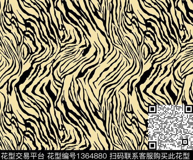 几何斑马纹条纹传统印花华亿平台下载（图片编号: 1364880） - 瓦栏（Walan）