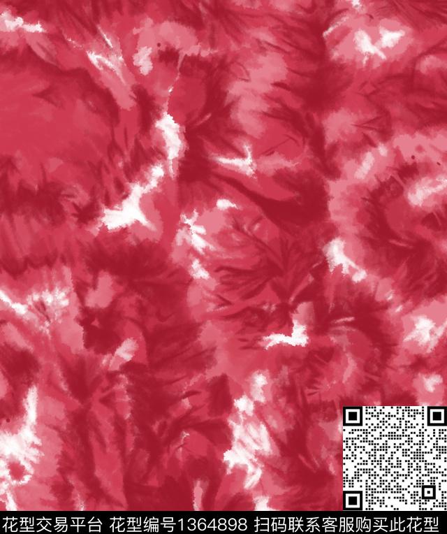 趋势华亿平台水彩扎染华亿平台数码印花华亿平台下载（图片编号: 1364898） - 瓦栏（Walan）