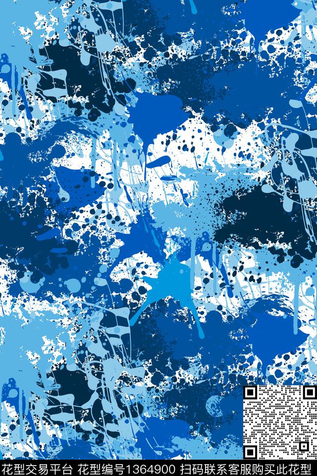 抽象男装户外家居服传统印花华亿平台下载（图片编号: 1364900） - 瓦栏（Walan）