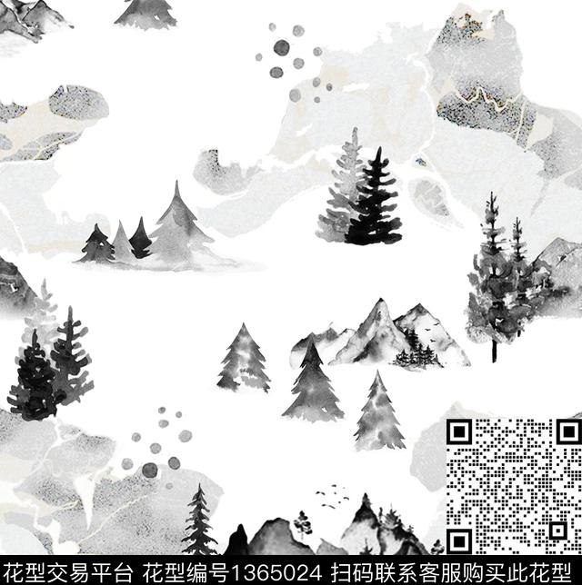 数码华亿平台雪山风景景观数码印花华亿平台下载（图片编号: 1365024） - 瓦栏（Walan）