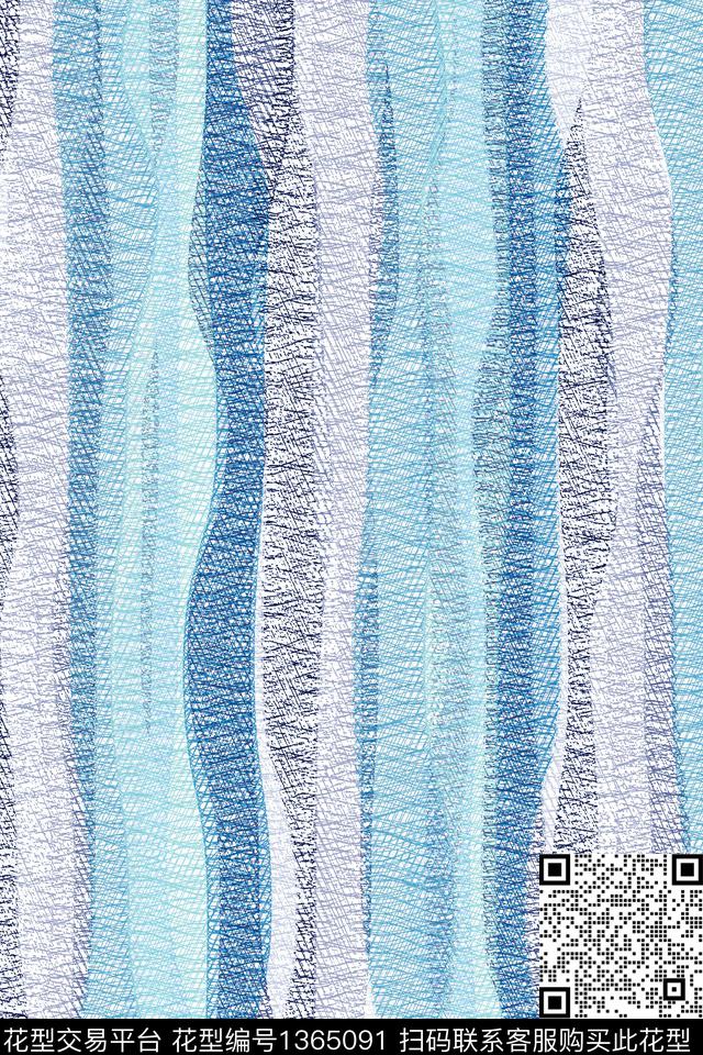 几何肌理抽象花卉数码印花华亿平台下载（图片编号: 1365091） - 瓦栏（Walan）