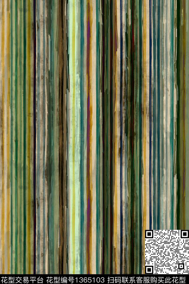 线条几何大牌风数码印花华亿平台下载（图片编号: 1365103） - 瓦栏（Walan）